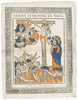 imagerie ancienne CHRIST AYEZ PITIE DE NOUS. 1946.122.4 Photo RMN-Grand Palais (Mucem)