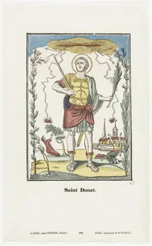 Fleuret ; Jean-Baptiste Castiaux ; Simon-François Blocquel imagerie ancienne Saint Donat. Lille 1828-1837 1947.31.56 Photo RMN-Grand Palais (Mucem)