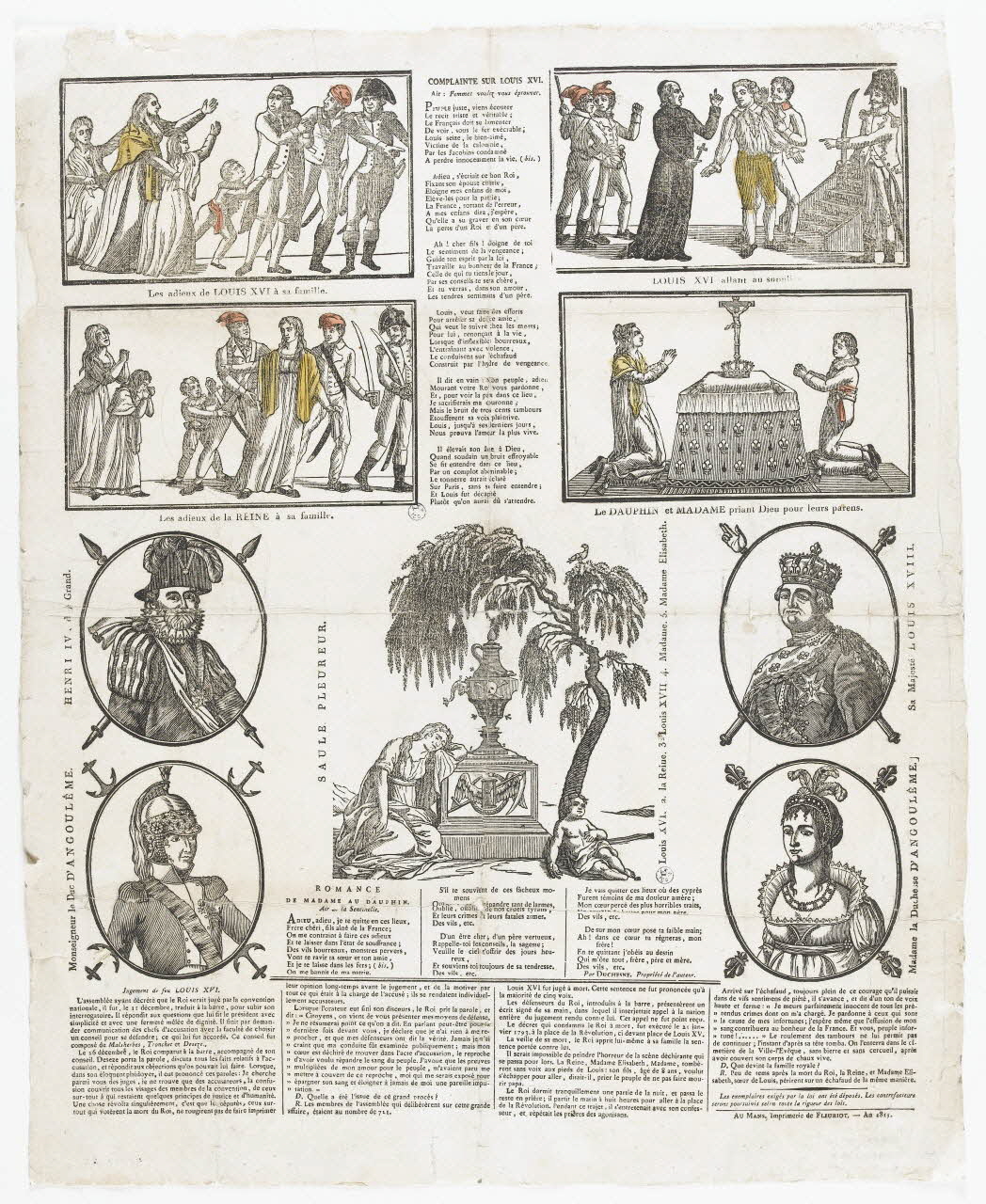 imagerie ancienne COMPLAINTE SUR LOUIS XVI 1952.39.80 Photo RMN-Grand Palais (Mucem)