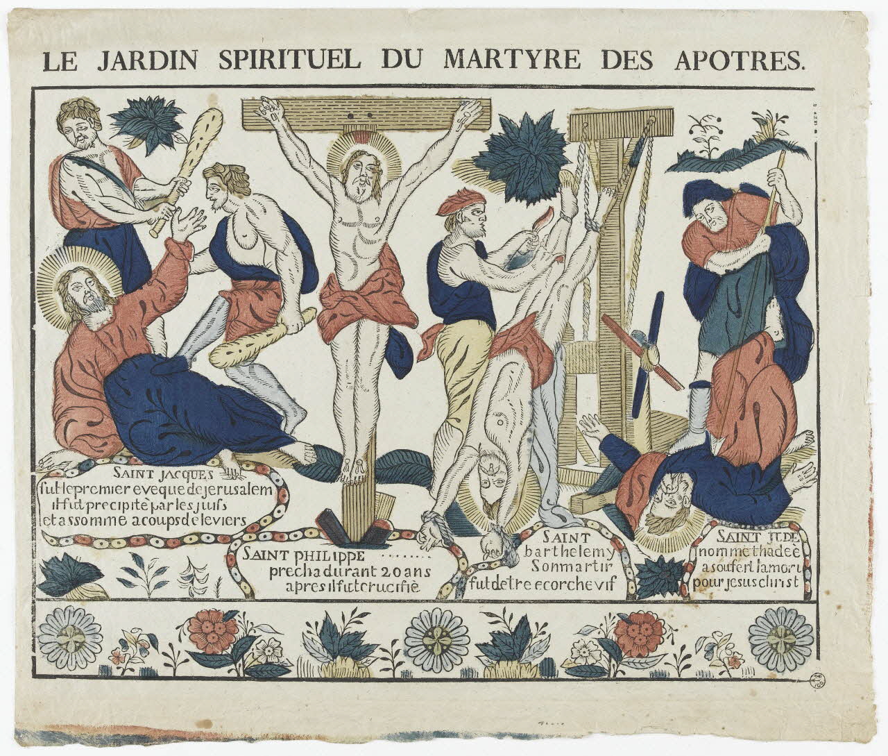 suite LE JARDIN SPIRITUEL DU MARTYRE DES APOTRES. 1773 1957.21.1 Photo RMN-Grand Palais (Mucem)