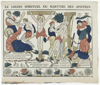 suite LE JARDIN SPIRITUEL DU MARTYRE DES APOTRES. 1773 1957.21.1 Photo RMN-Grand Palais (Mucem)