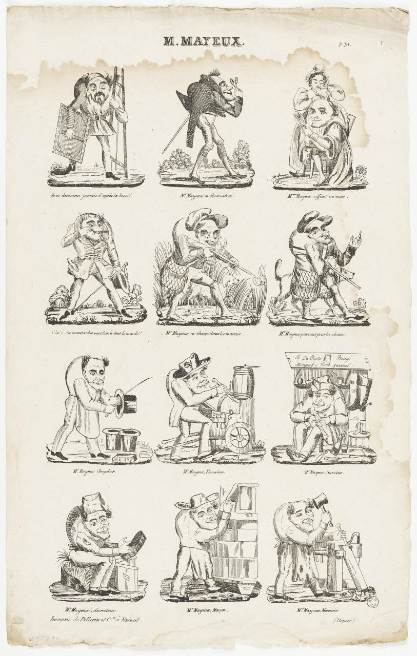 Pellerin imagerie ancienne M. MAYEUX. Lorraine, France 1837 1965.75.393 Photo RMN-Grand Palais (Mucem)