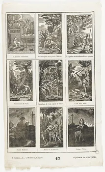 Jean-Baptiste Castiaux ; Simon-François Blocquel imagerie ancienne Scènes bibliques Lille 1809-1837 1965.75.418 Photo RMN-Grand Palais (Mucem)