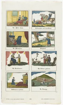 Jean-Baptiste Castiaux ; Simon-François Blocquel imagerie ancienne Scènes diverses Lille 1809-1837 1965.75.603 Photo RMN-Grand Palais (Mucem)