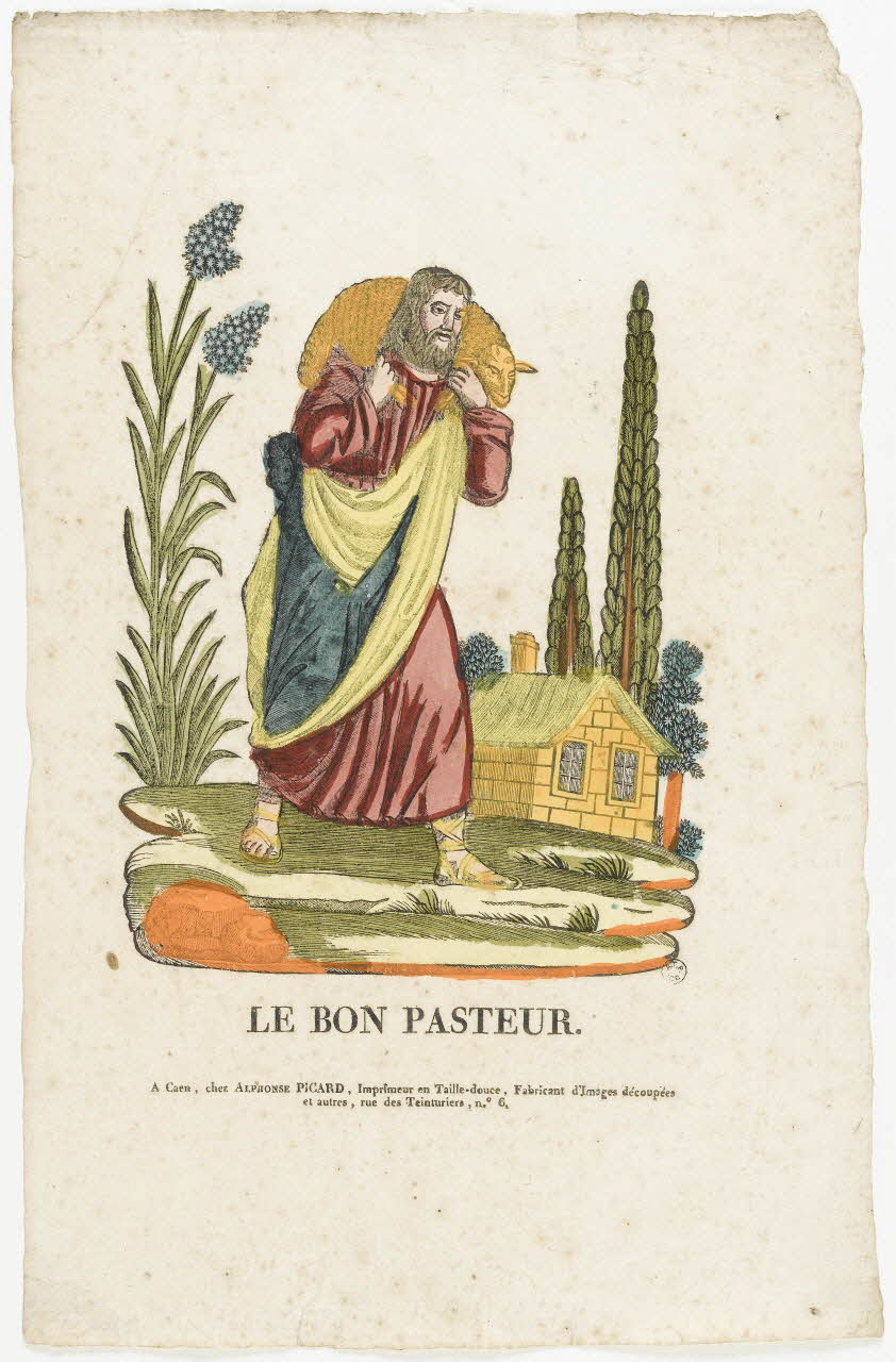 Denise ; Alphonse Picard imagerie ancienne LE BON PASTEUR Caen 1828-1838 1965.75.74 Photo RMN-Grand Palais (Mucem)