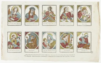 Pellerin imagerie ancienne Saints Lorraine, France 1837 1979.82.24 Photo RMN-Grand Palais (Mucem)