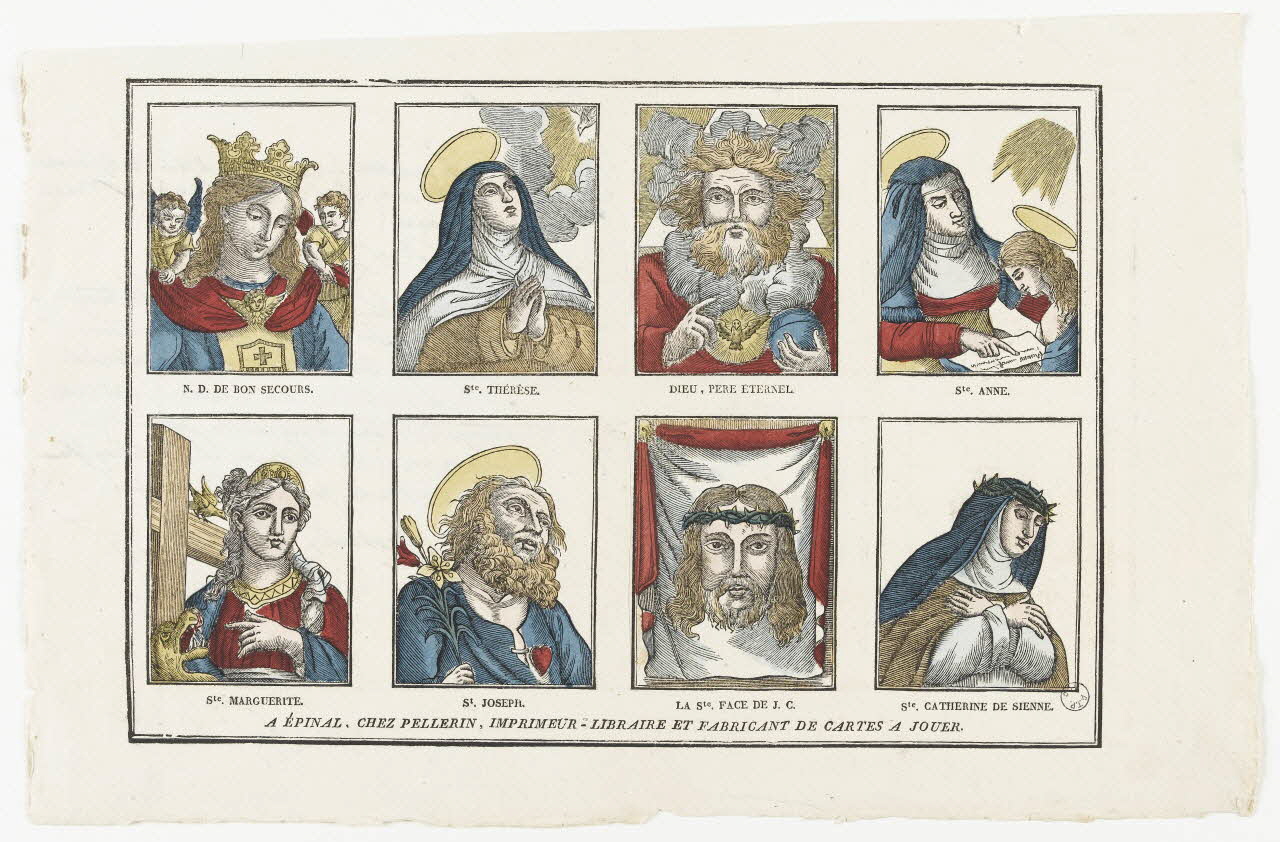 Pellerin imagerie ancienne Saints Lorraine, France 1837 1979.82.25 Photo RMN-Grand Palais (Mucem)