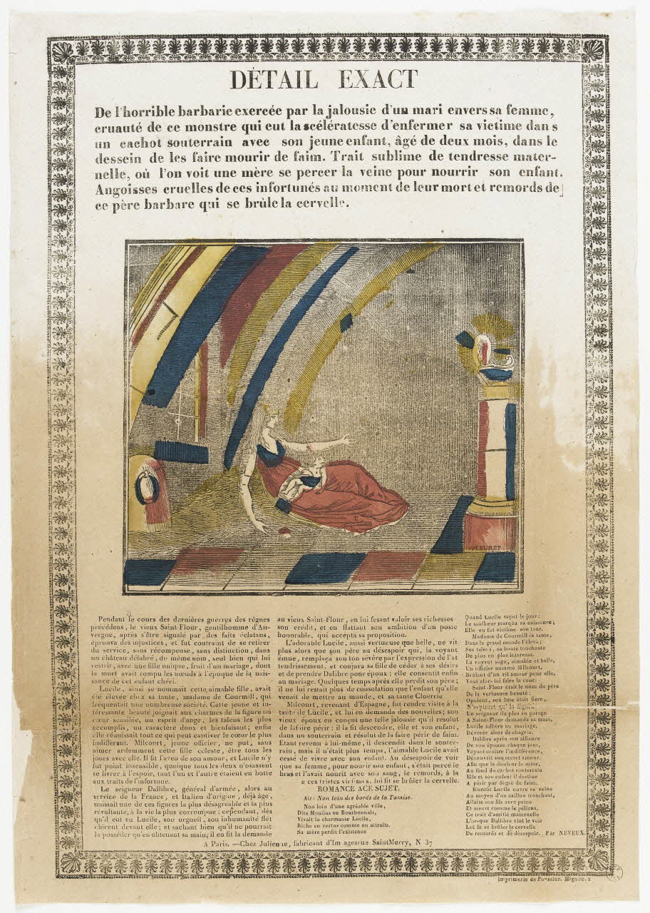 Fleuret ; Poussin ; Julienne canard (?) DETAIL EXACT Paris 1830-1835 1995.14.12 Photo RMN-Grand Palais (Mucem)