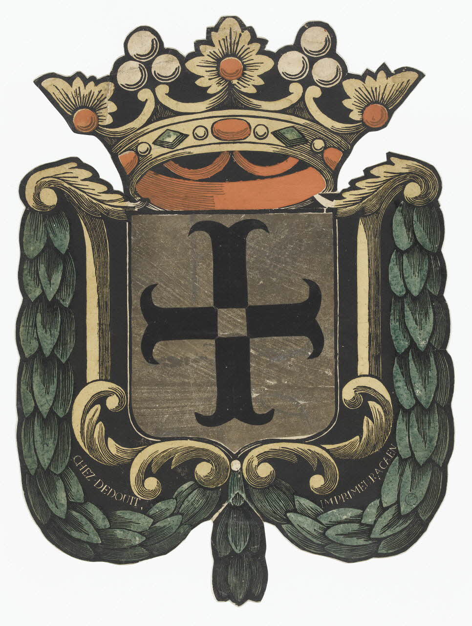 Dedouit Nicolas-Gilles imagerie ancienne litre Caen 1840 1998.6.7 Photo RMN-Grand Palais (Mucem)