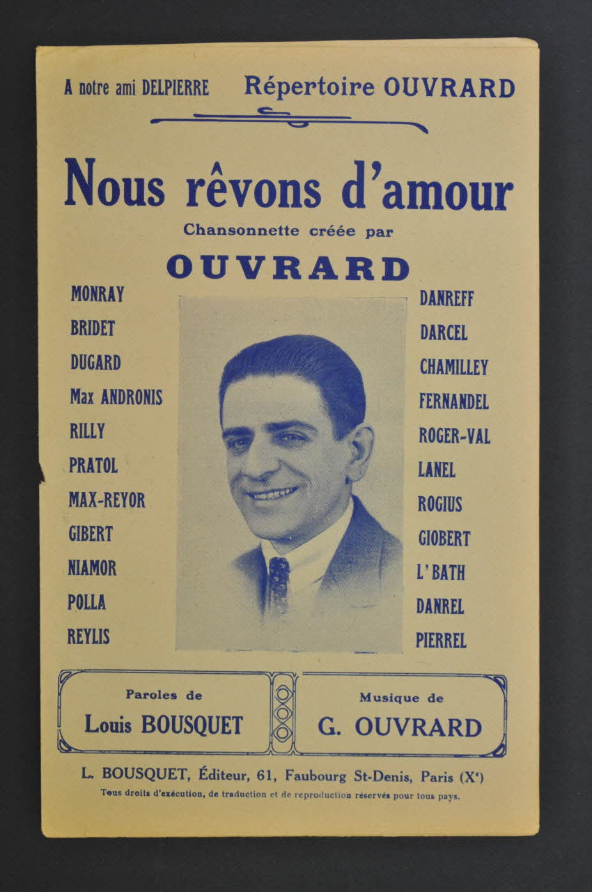 chanson petit format 1968.111.9 Photo Mucem