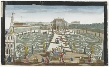 imagerie ancienne Vue de jardin Paris 1762 1981.21.23 Photo RMN-Grand Palais (Mucem)