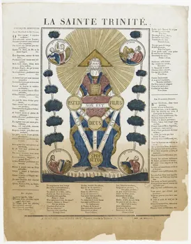 Moisand Antoine ; Frédéric Dupont-Diot imagerie ancienne LA SAINTE TRINITE. Beauvais 1826-1829 1995.14.20 Photo RMN-Grand Palais (Mucem)