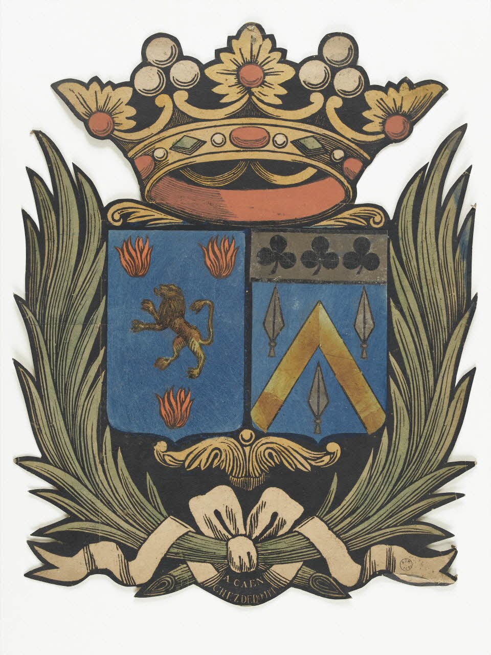 Dedouit Nicolas-Gilles imagerie ancienne litre Caen 1840 1998.6.8 Photo RMN-Grand Palais (Mucem)