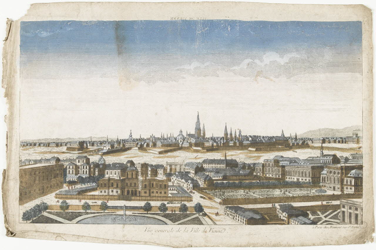 imagerie ancienne Vue générale de la Ville de Vienne. 2002.11.9 Photo RMN-Grand Palais (Mucem)