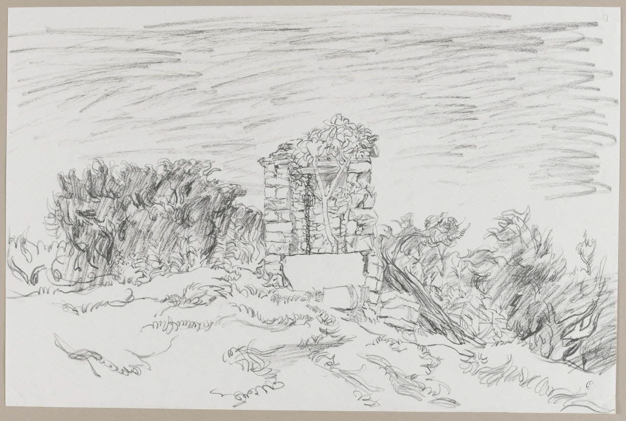 André Jordan dessin Puits dans les environs d'Apt (Vaucluse) 1943 1943.19.10 Photo RMN-Grand Palais (Mucem)