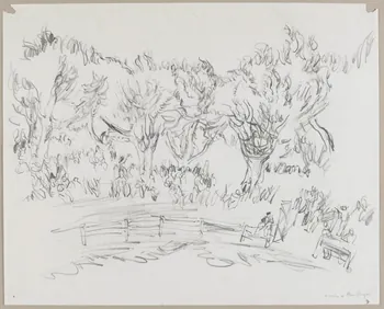 André Jordan dessin Arènes à plan d'Orgon (Bouches-du-Rhône) 1943 1943.19.5 Photo RMN-Grand Palais (Mucem)