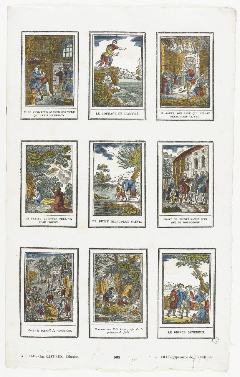 Jean-Baptiste Castiaux ; Simon-François Blocquel imagerie ancienne Suite de scènes Lille 1809-1837 1965.75.625 Photo RMN-Grand Palais (Mucem)