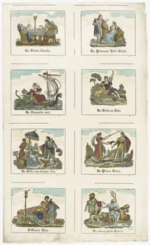 imagerie ancienne Planche de contes Lille 1809-1837 1954.60.29 Photo RMN-Grand Palais (Mucem)