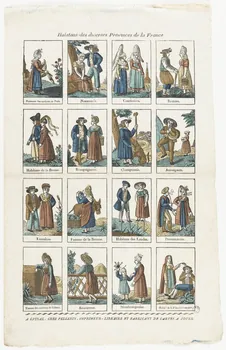 François Georgin ; Pellerin imagerie ancienne Habitans des diverses Provinces de la France Lorraine, France 1837 1979.82.12 Photo RMN-Grand Palais (Mucem)