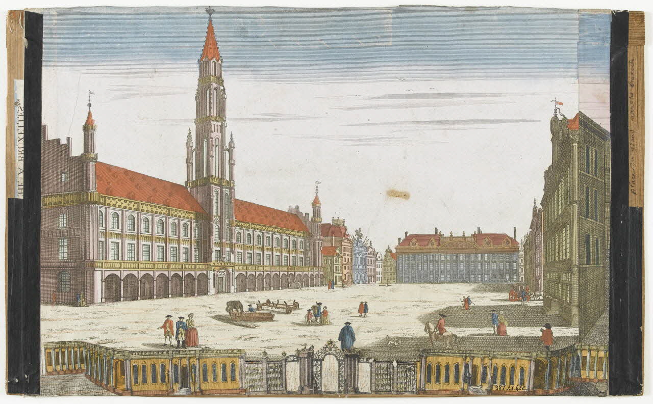 imagerie ancienne Place du grand marché Bruxelles 1981.21.42 Photo RMN-Grand Palais (Mucem)