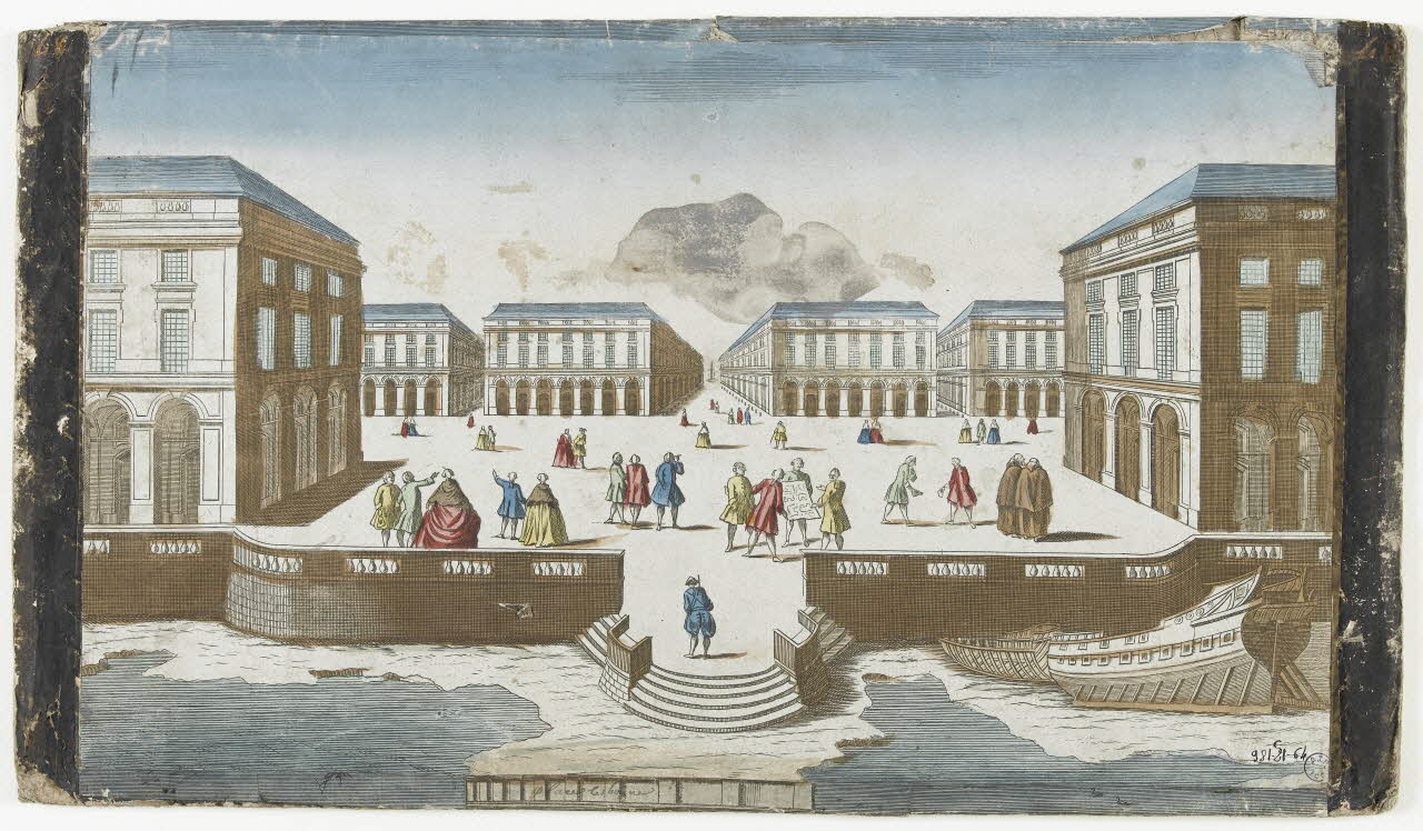 imagerie ancienne Place Lisbonne Paris 1730 1981.21.64 Photo RMN-Grand Palais (Mucem)