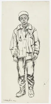 Jean Amblard dessin Garçonnet en costume de travail 1946 1948.49.17  Photo RMN-Grand Palais (Mucem)