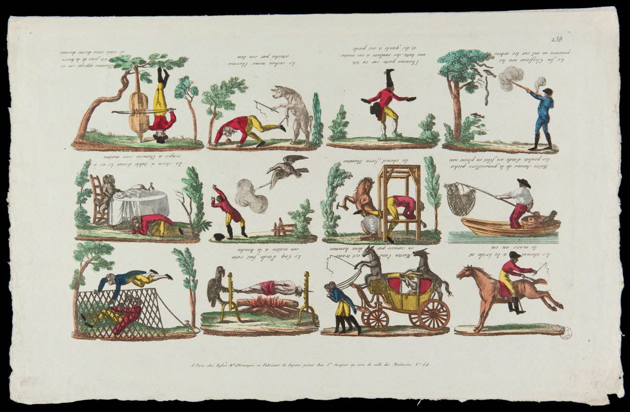 Basset. Paris imagerie ancienne Scènes diverses Paris 1805-1833 1953.12.102 Photo