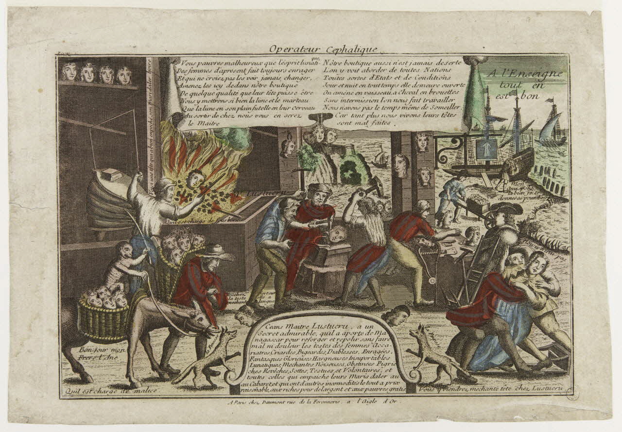 Daumont estampe Operateur Cephalique Paris 1735 1953.12.118 Photo