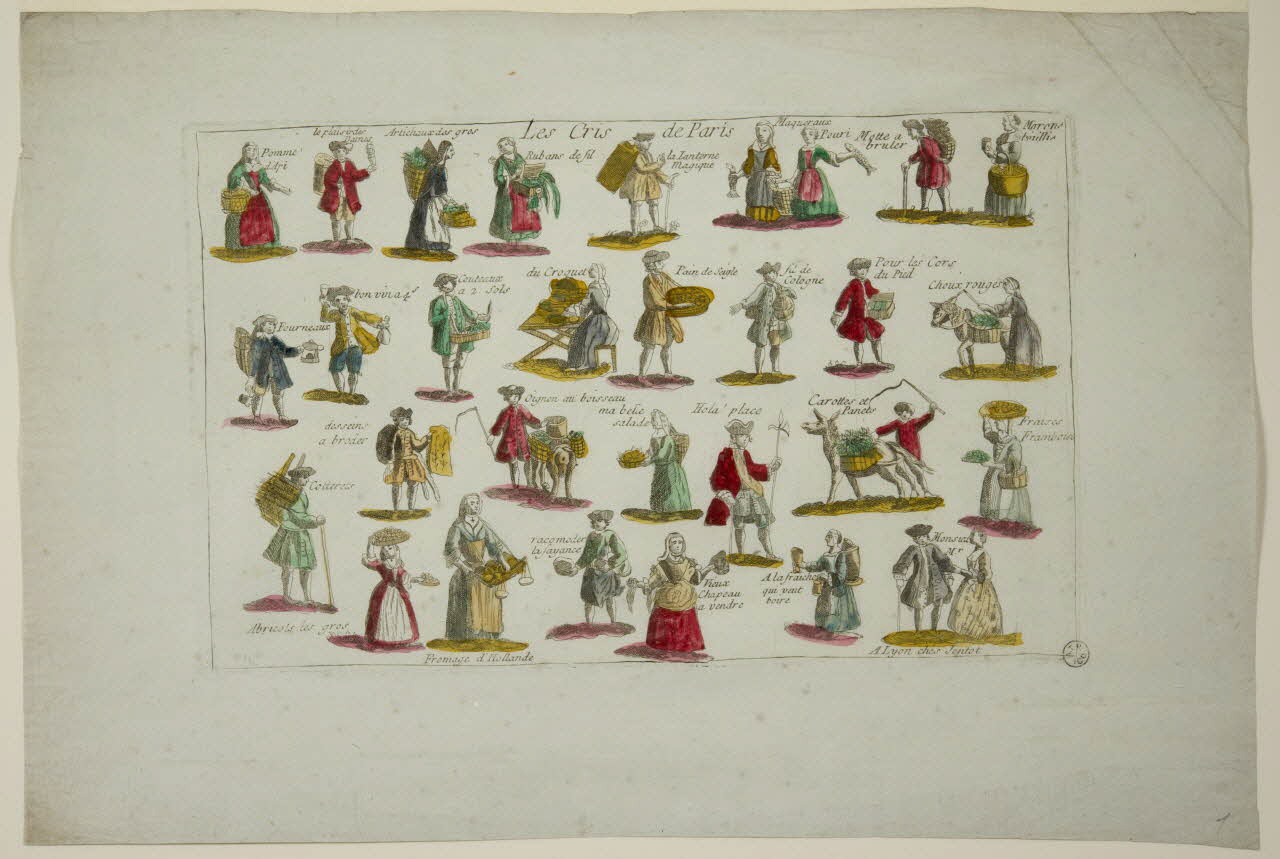 imagerie ancienne Les Cris de Paris 1953.12.123 Photo