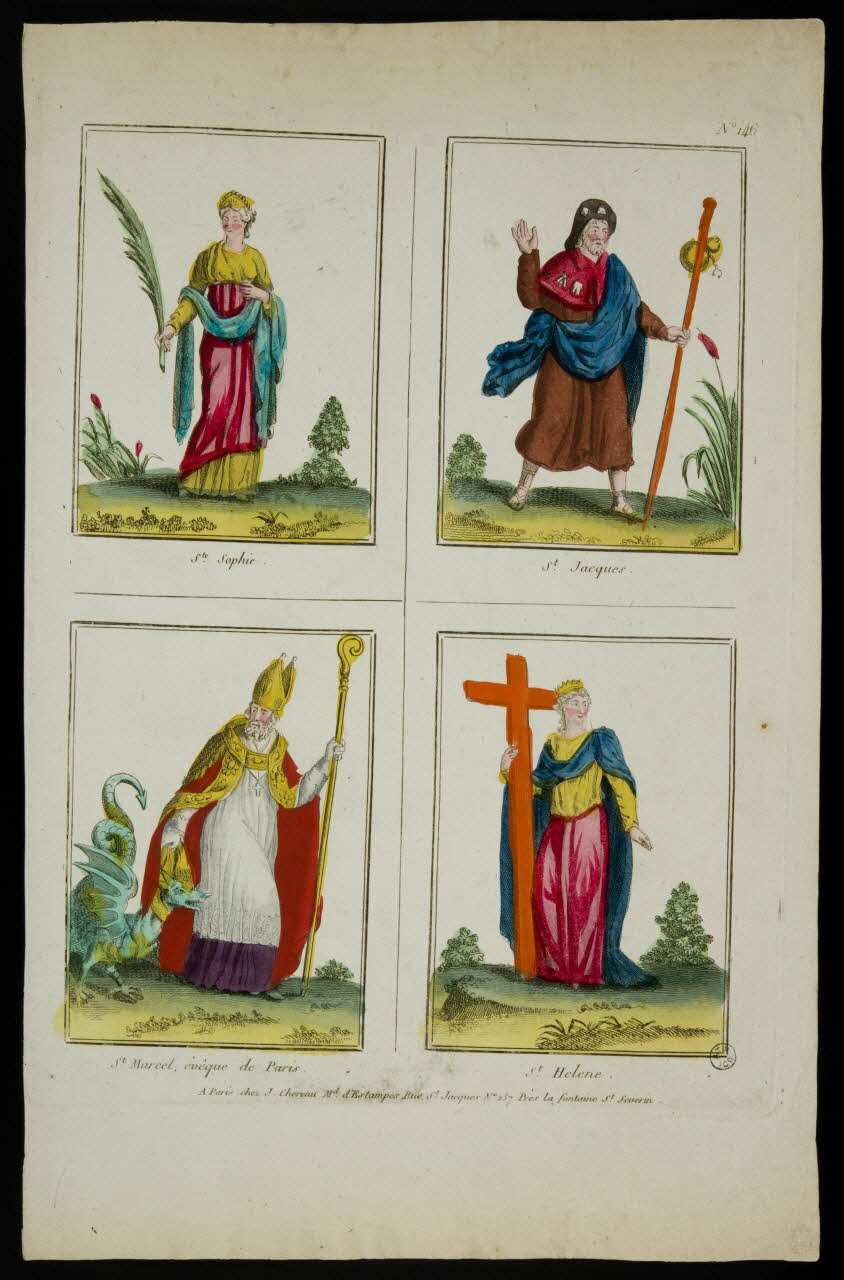estampe Planche de saints 1953.12.135 Photo