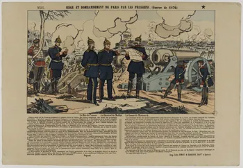 estampe SIEGE ET BOMBARDEMENT DE PARIS PAR LES PRUSSIENS. (Guerre de 1870.) 1953.86.1159 Photo RMN-Grand Palais (Mucem)
