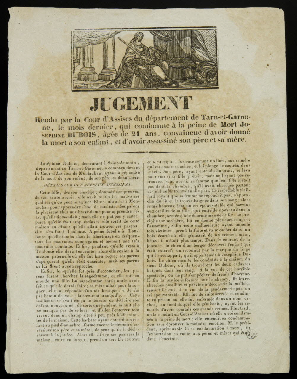 Durouchail Pierre ; Nicolas canard JUGEMENT Marseille 1837 1953.12.169 Photo