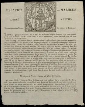 Pellisson imagerie ancienne Oraison à Notre-Dame de Bon-Secours. Clermont-Ferrand 1838 1953.12.175 Photo