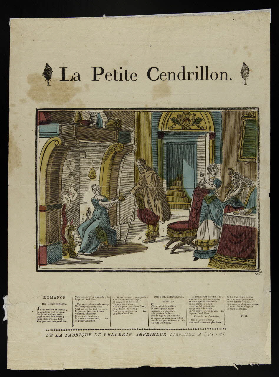 Jean-Charles Pellerin ; Pellerin imagerie ancienne La Petite Cendrillon. Lorraine, France 1776-1837 1953.12.24 Photo