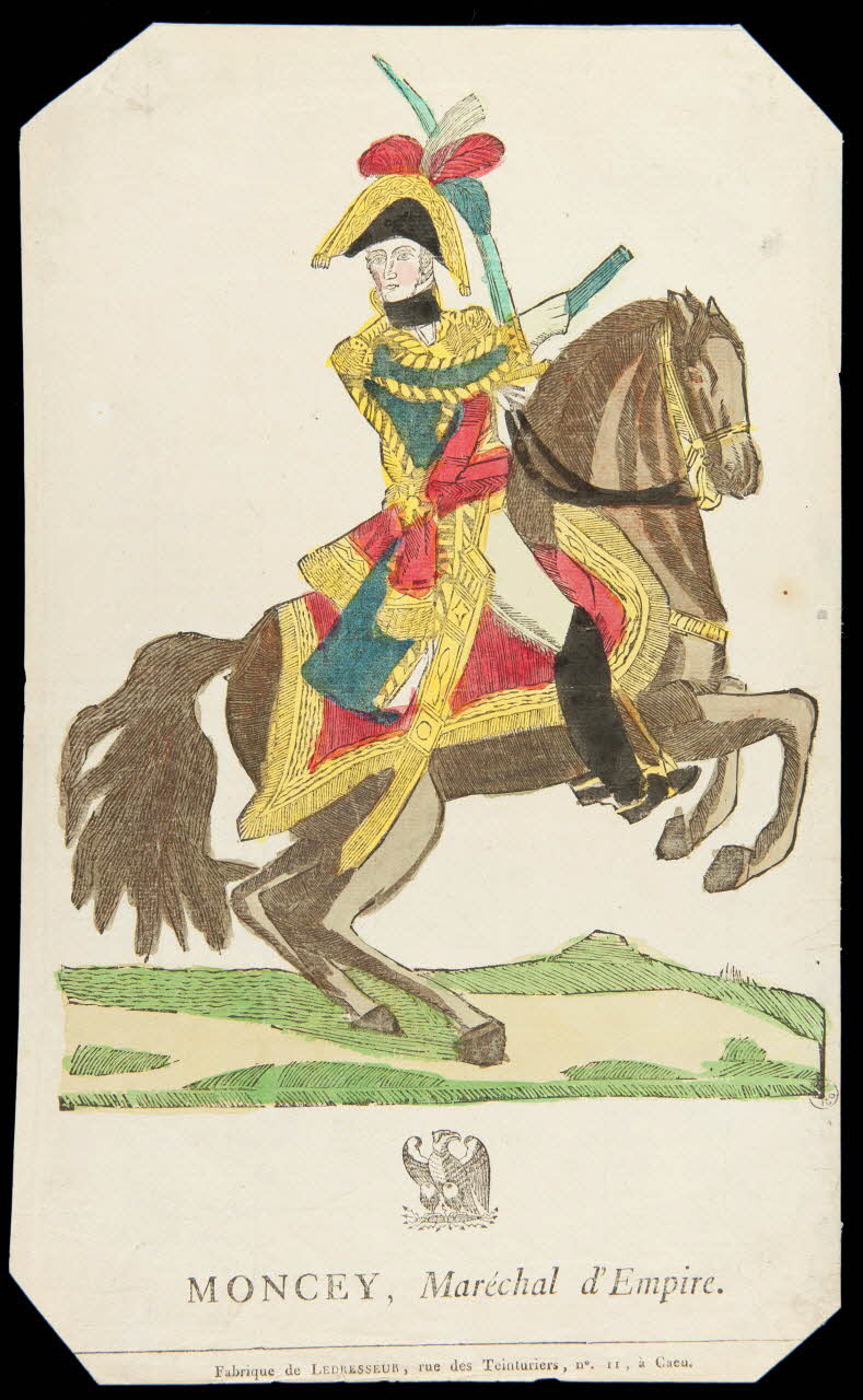 Ledresseur Jacques-Casimir-Armand imagerie ancienne MONCEY, Maréchal d'Empire. Caen 1805-1815 1953.12.4 Photo