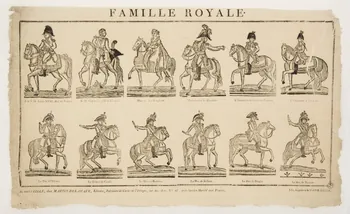 Henri Alexandre Joseph Martin-Delahaye ; Martin-Muiron Louis imagerie ancienne FAMILLE ROYALE. Lille 1820-1833 1953.12.49 Photo