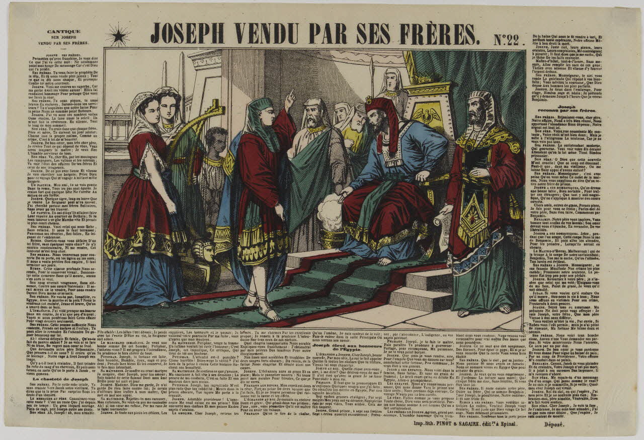 estampe JOSEPH VENDU PAR SES FRERES. 1953.86.233 Photo RMN-Grand Palais (Mucem)