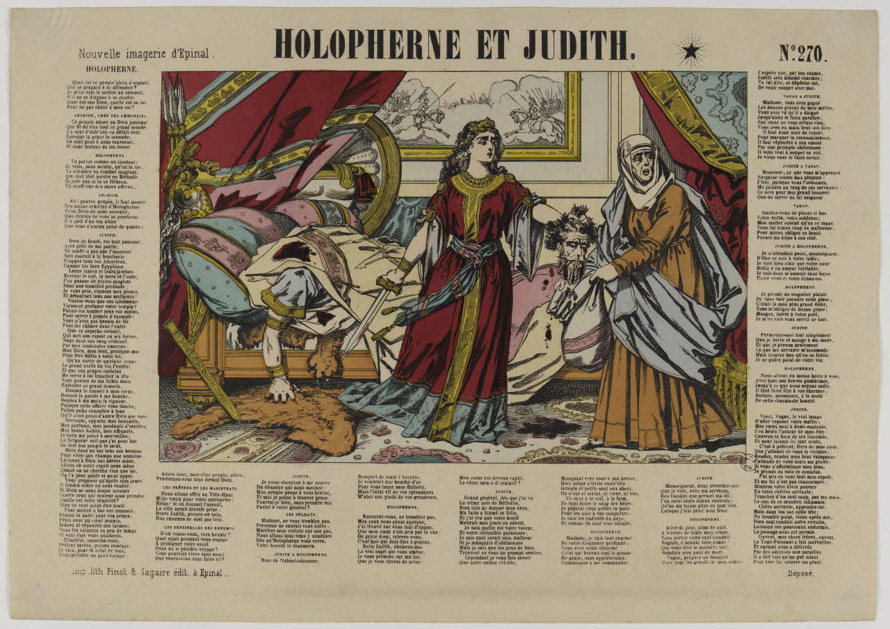estampe HOLOPHERNE ET JUDITH. 1953.86.240 Photo RMN-Grand Palais (Mucem)