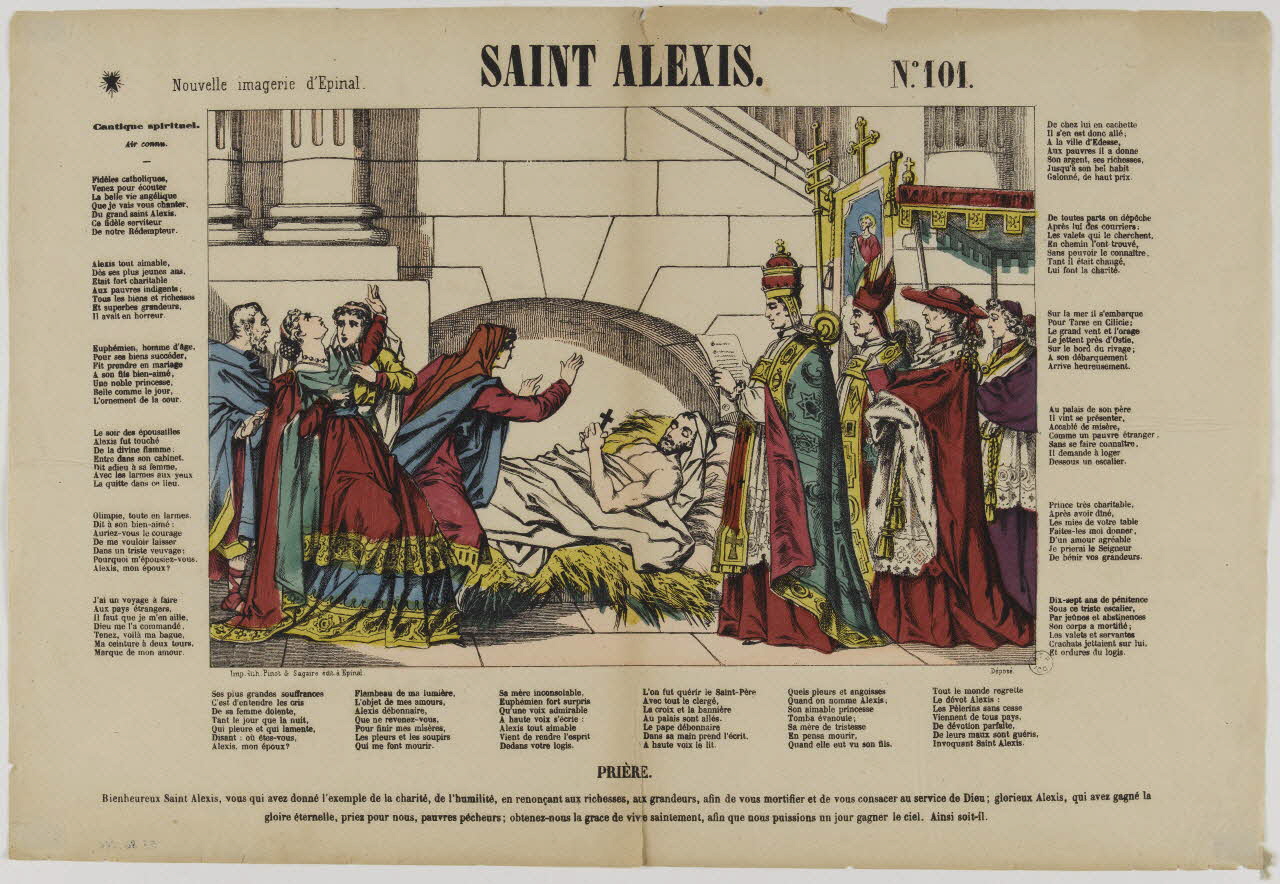 Pinot et Sagaire estampe SAINT ALEXIS. Lorraine, France 1862-1872 1953.86.266 Photo RMN-Grand Palais (Mucem)