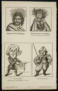 Henri Désiré Porret ; Jean-Baptiste Castiaux ; Simon-François Blocquel imagerie ancienne Portraits d'homme Lille 1820-1837 1953.12.78 Photo