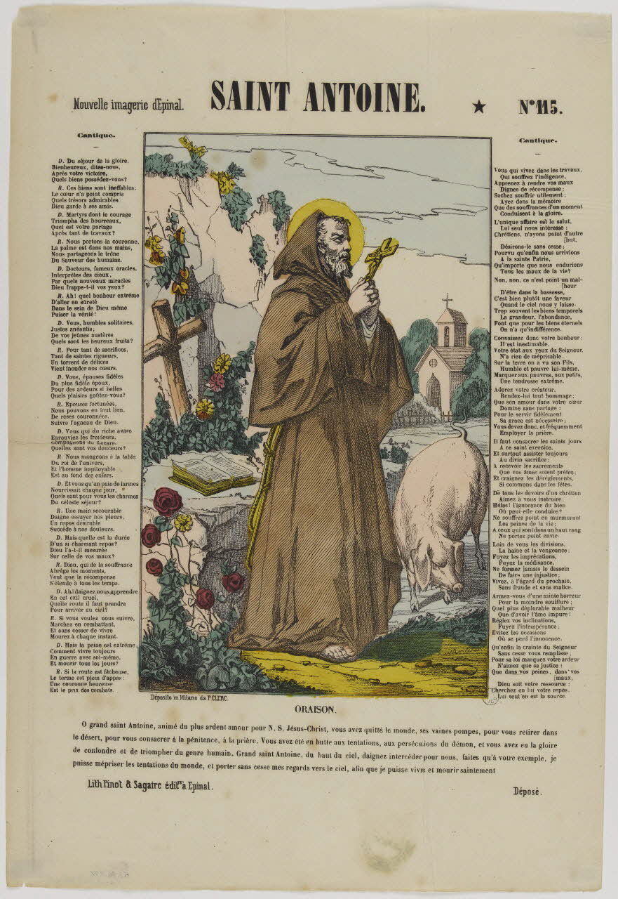 estampe SAINT ANTOINE. 1953.86.276 Photo RMN-Grand Palais (Mucem)