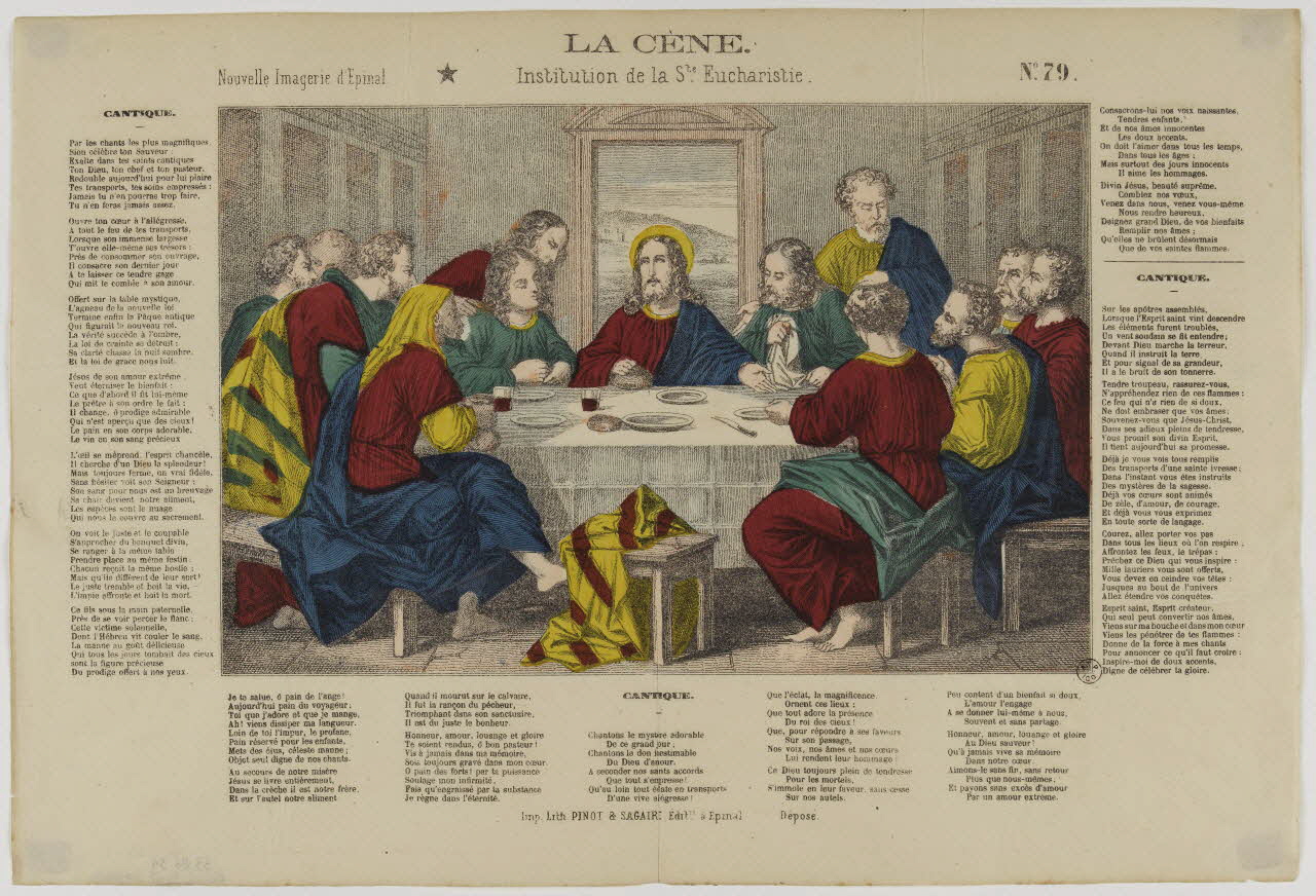 estampe LA CENE. 1953.86.34  Photo RMN-Grand Palais (Mucem)