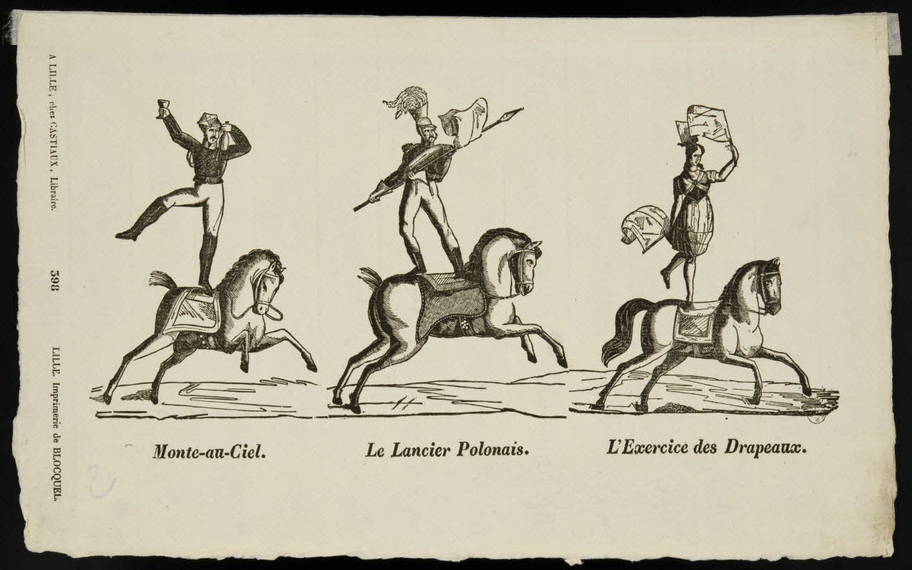 Lallou Louis Casimir ; Jean-Baptiste Castiaux ; Simon-François Blocquel imagerie ancienne Monte-au-Ciel. Lille 1809-1837 1953.12.96 Photo