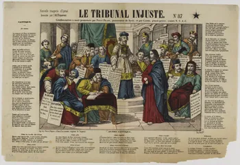 estampe LE TRIBUNAL INJUSTE. 1953.86.36  Photo RMN-Grand Palais (Mucem)