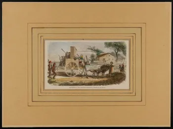 estampe Les Landes. - Les donzelles conduisant l'armoire de la mariée. D1953.15.126  Photo