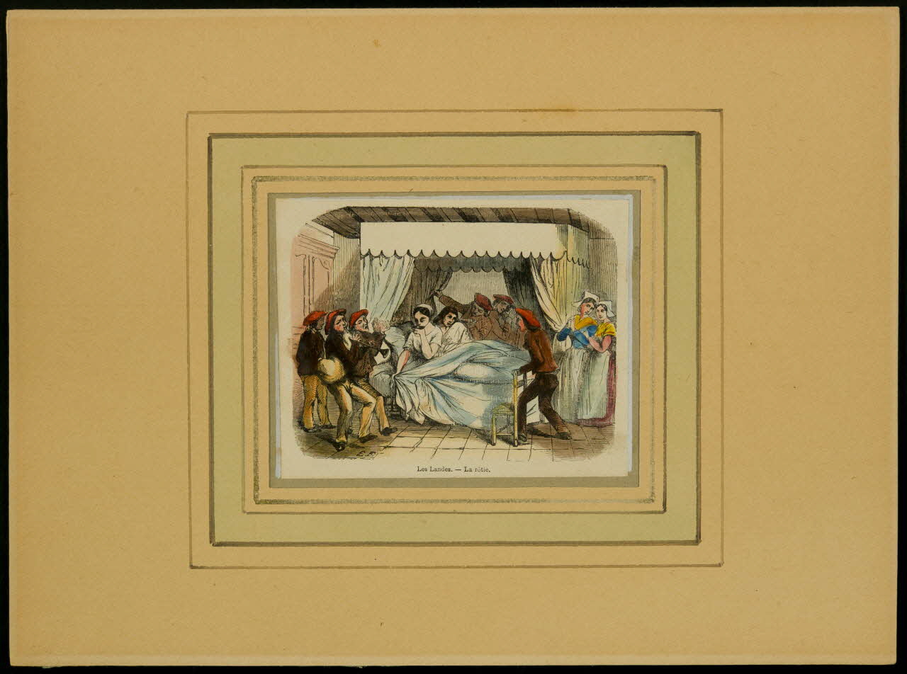 estampe Les Landes. - La rôtie. D1953.15.136 Photo