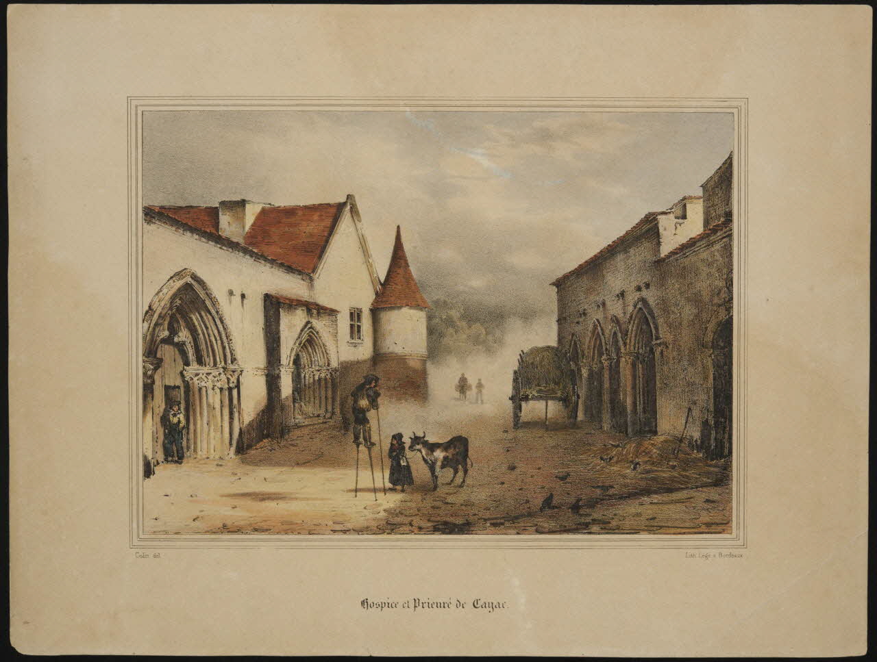 estampe Hospice et Prieuré de Cayac. D1953.15.138 Photo