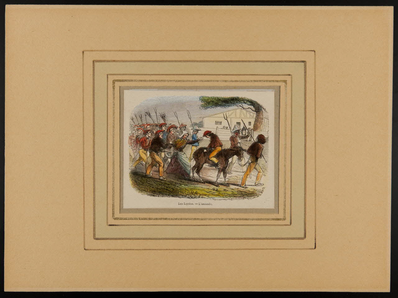 estampe Les Landes. - L'asouade. D1953.15.139 Photo