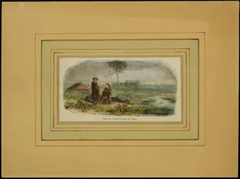 estampe Aspect des Landes et costume des bergers. D1953.15.142 Photo