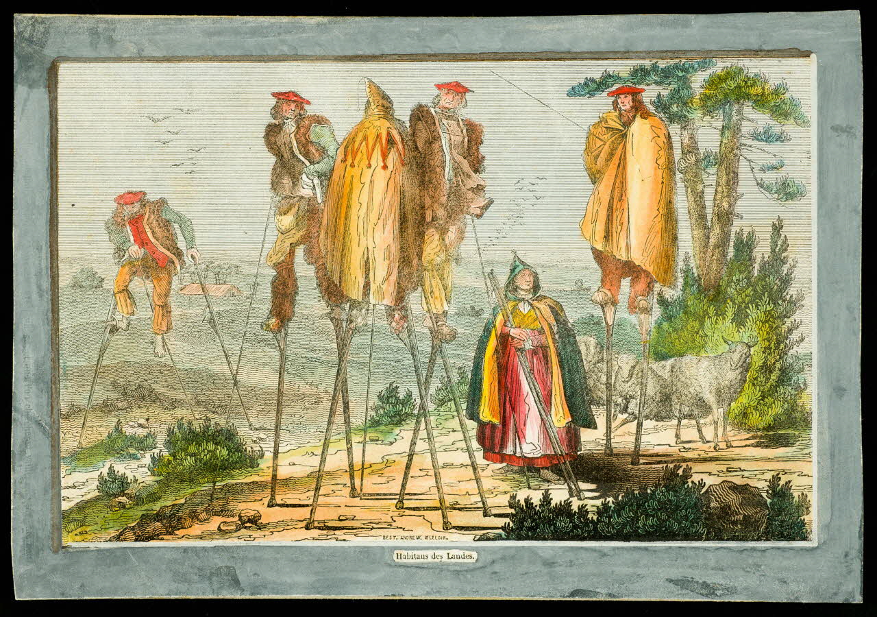 estampe Habitants des Landes. D1953.15.152 Photo